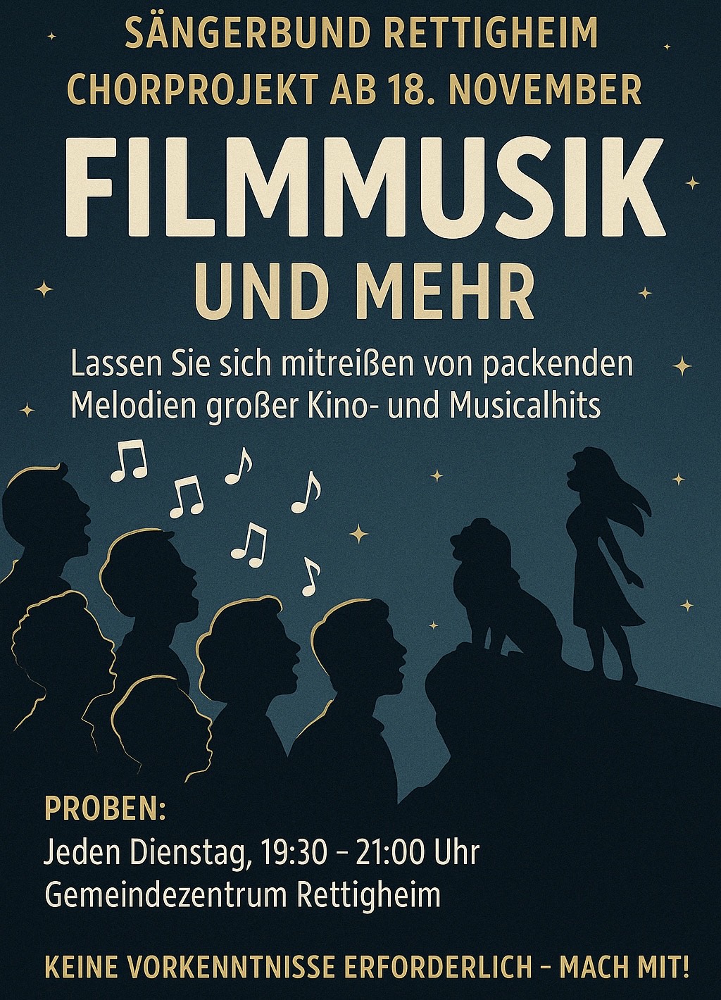 Plakat Projektchor 2025